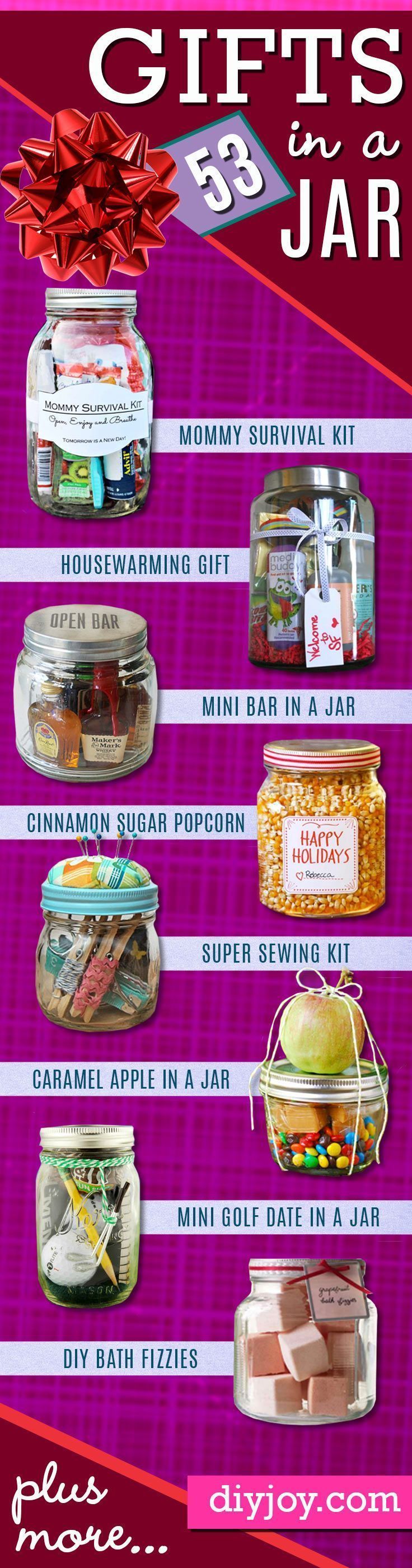 Best Homemade DIY Gifts in A Jar | Best Mason Jar Cookie Mixes and Recipes, Alco…