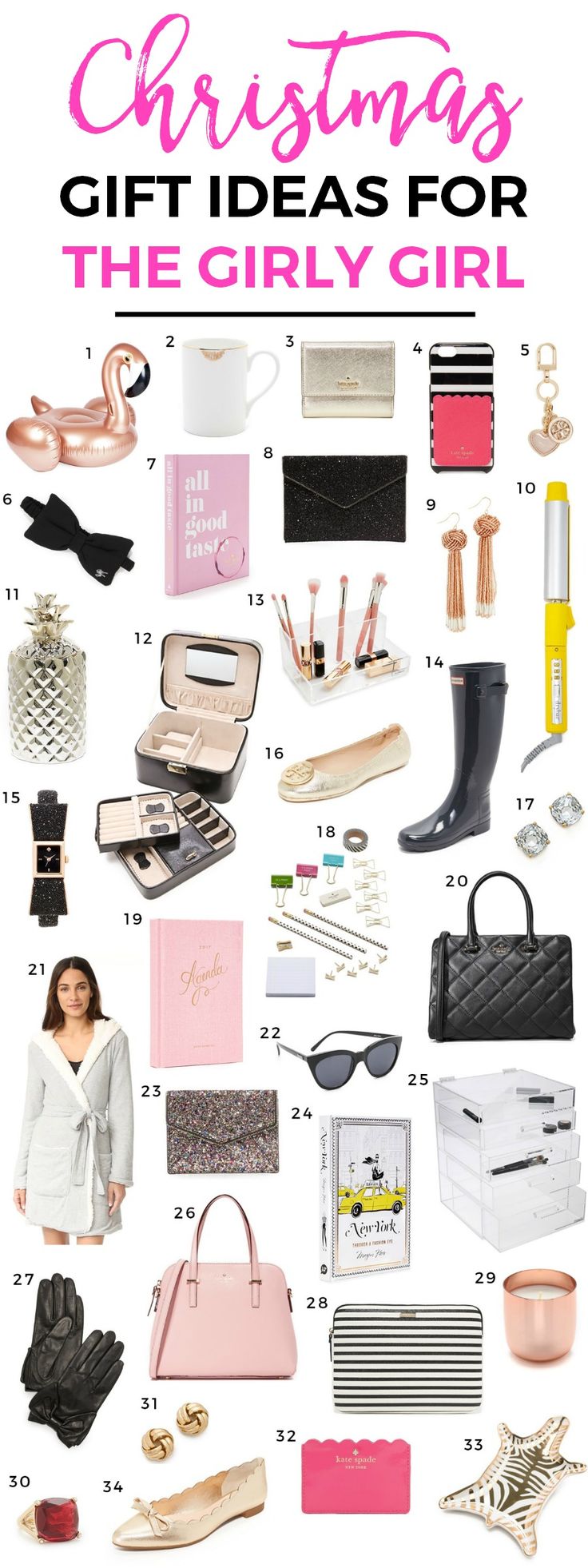 The ultimate list of Christmas gift ideas for the girly girl in your life! This …